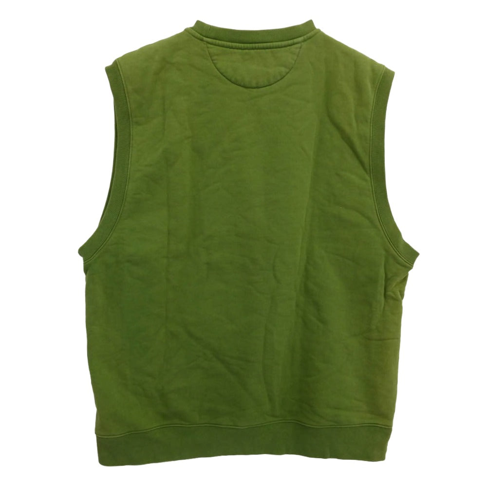 STUSSY ステューシー SPORT スポーツ スウェット ベスト グリーン系 XL【中古】