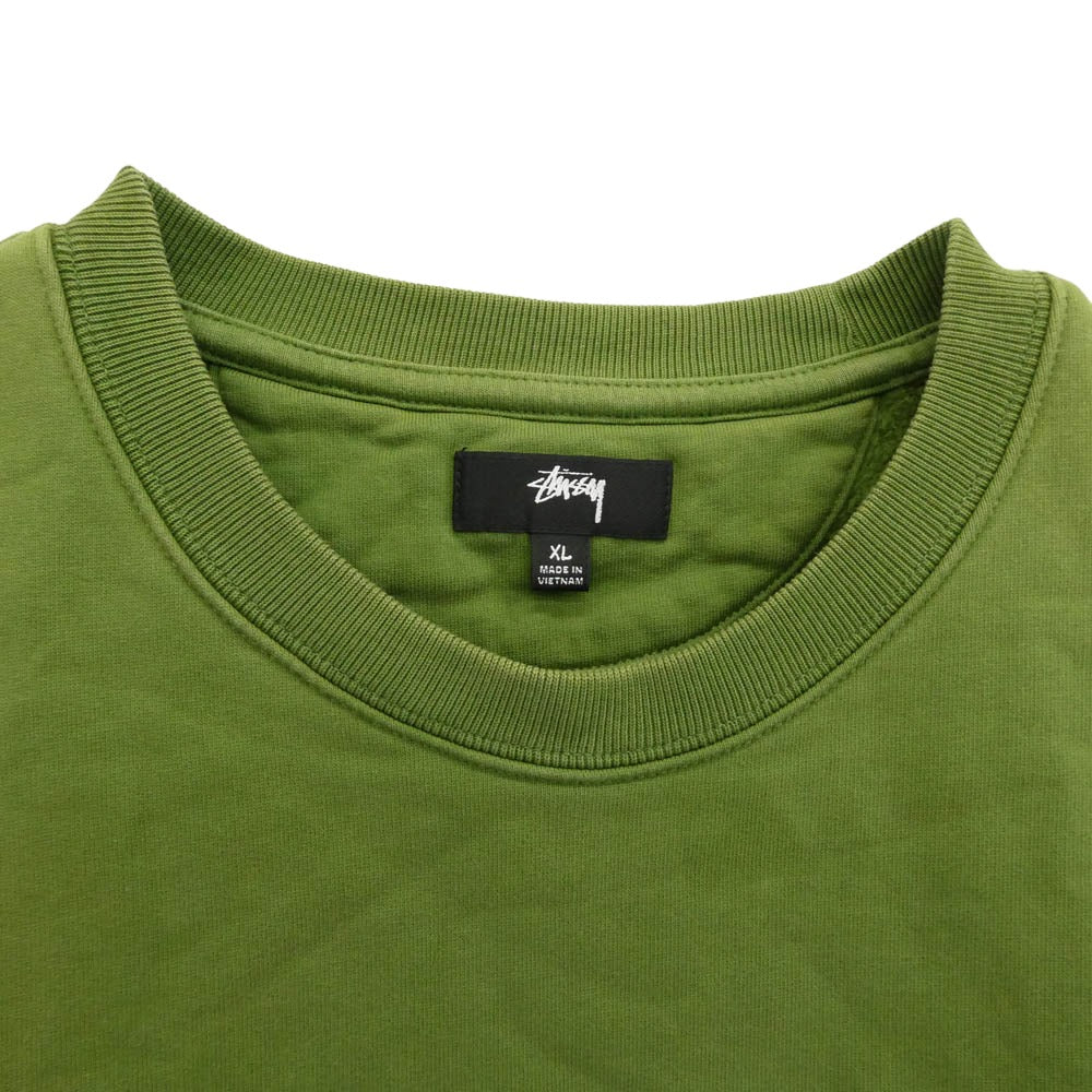 STUSSY ステューシー SPORT スポーツ スウェット ベスト グリーン系 XL【中古】