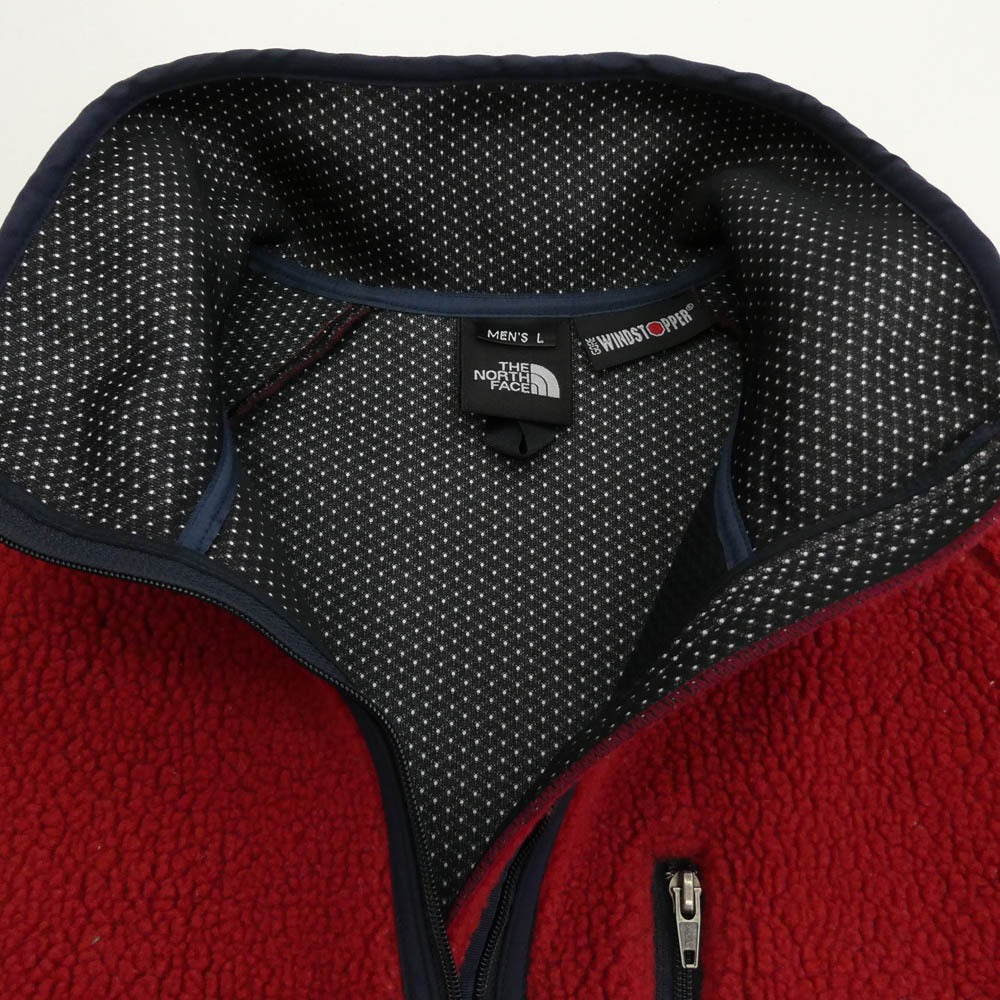 THE NORTH FACE ノースフェイス NA46003 ゴアウィンド ストッパー ボア ジャケット フリース レッド系 L【中古】
