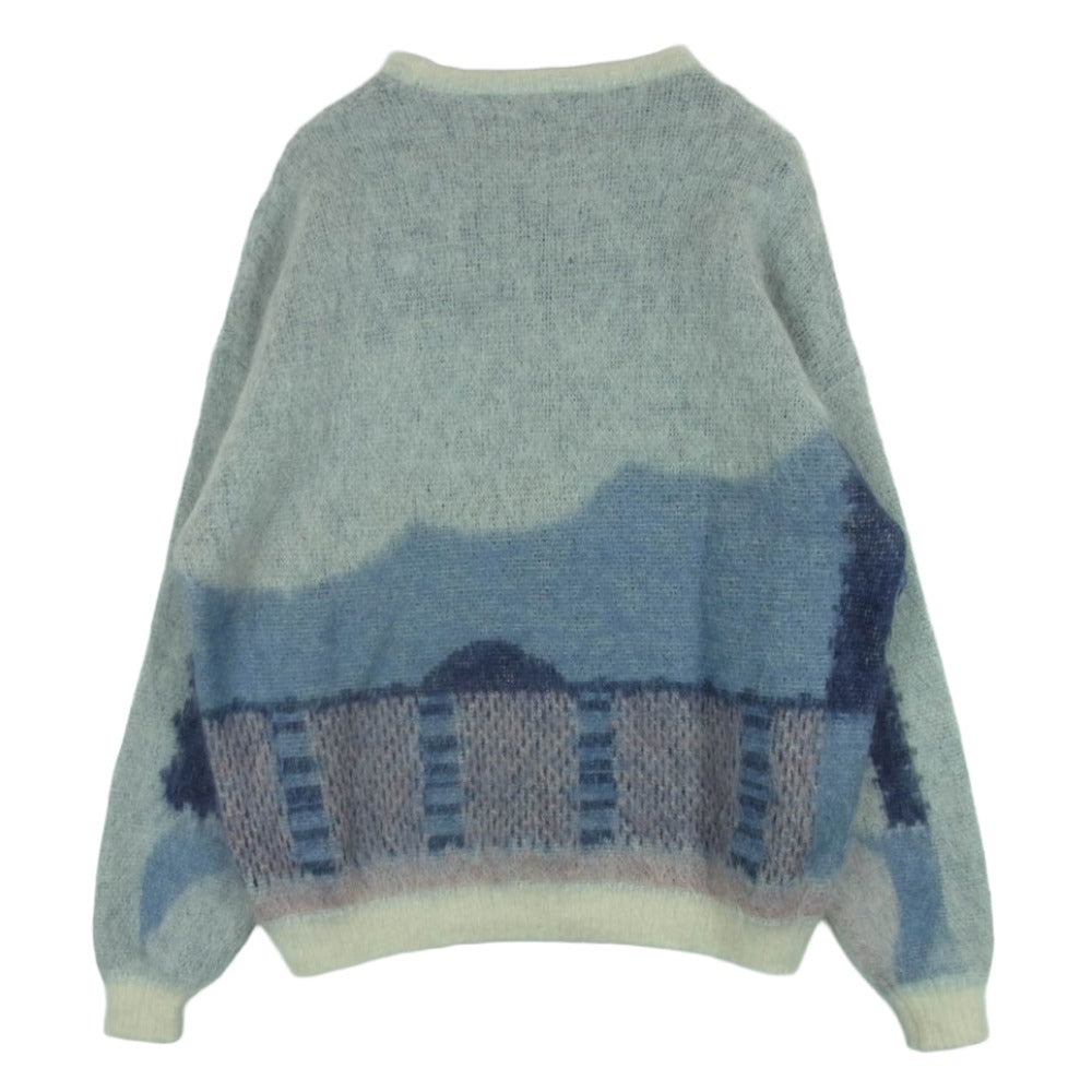 SON OF THE CHEESE サノバチーズ 21AW SC2120-KN01 Water KNIT モヘア ニット グレー系 ライトブルー系 M【中古】