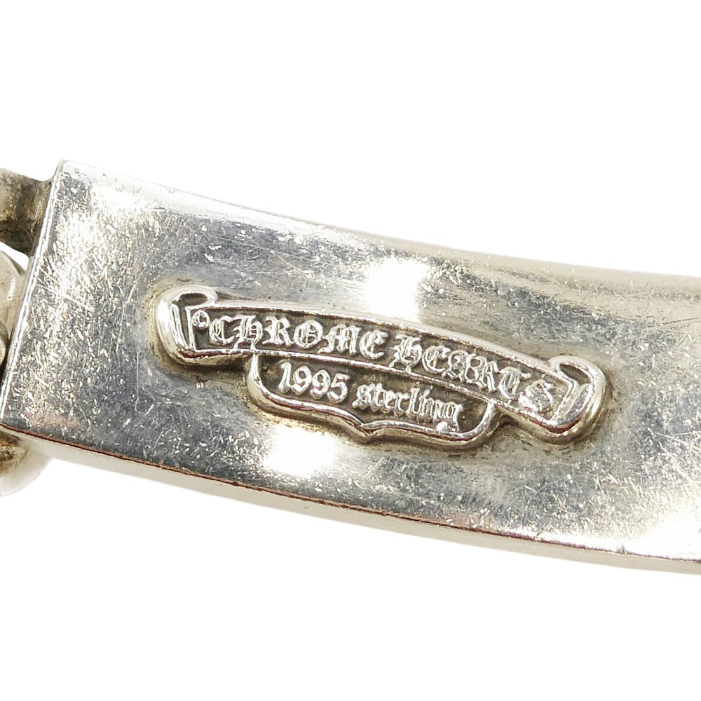 CHROME HEARTS クロムハーツ（原本無） ID DBL FLRL DGGR ダブル ID フローラルクロス ダガー クラシックリンク ブレスレット シルバー系【中古】