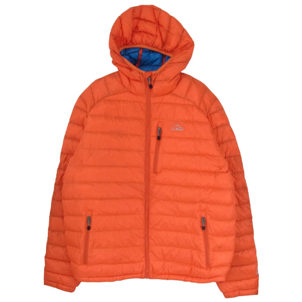 L.L.Bean エルエルビーン DL708 ウルトラライト 850 フーデッド ダウン ジャケット オレンジ系 XXL【中古】