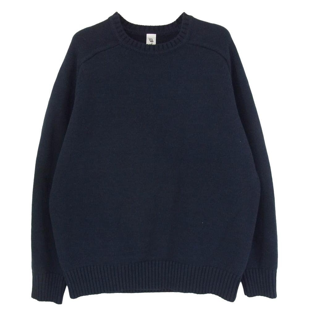 レショップ 25-080-053-8000-1-0 LE エルイー クルーネック ニット セーター ネイビー系 2【中古】