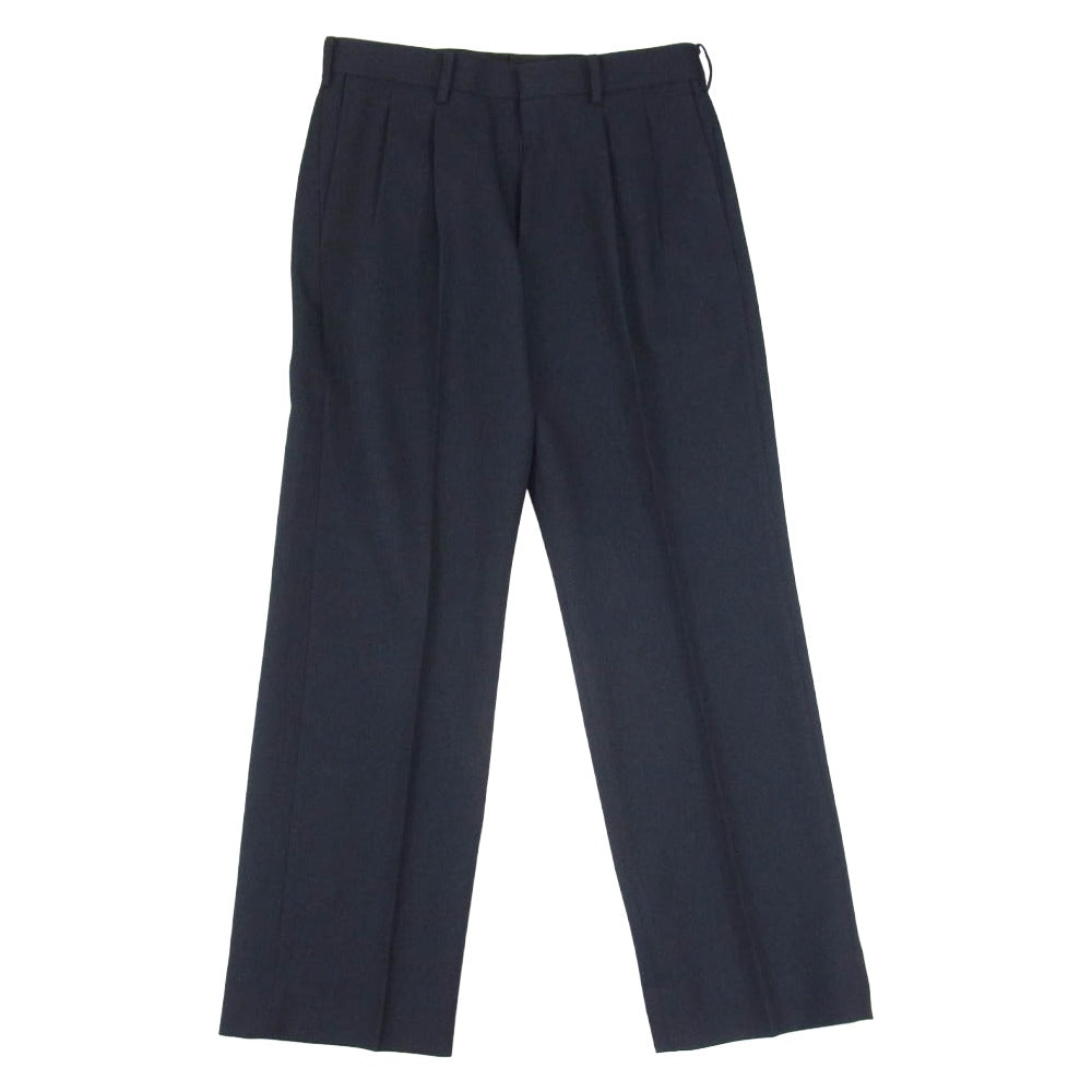 レショップ 24-030-053-8000-4-0 LE エルイー everyday slacks エブリデイ ツータック スラックス パンツ ネイビー系 2【中古】