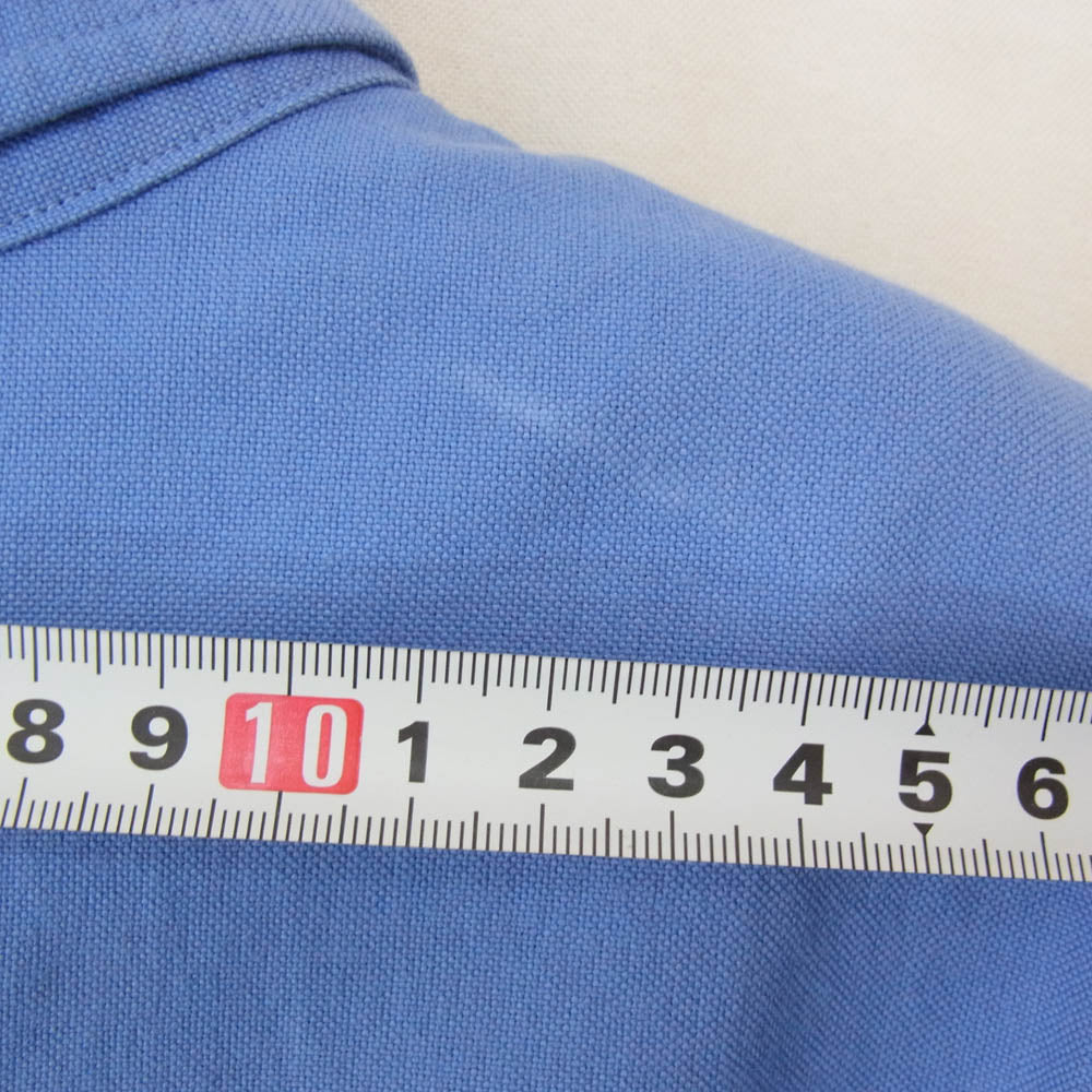 GRAPHPAPER グラフペーパー 22AW GM224-50041B Oxford Oversized B.D Shirt オックスフォード オーバーサイズド 長袖 ボタンダウンシャツ ブルー系 F【中古】