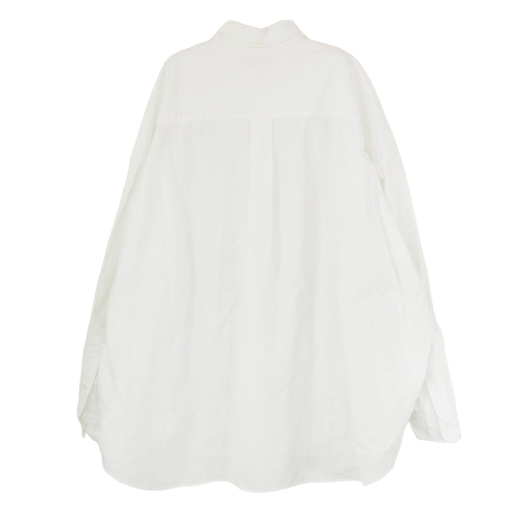 GRAPHPAPER グラフペーパー 22AW GM224-50041B Oxford Oversized B.D Shirt オックスフォード オーバーサイズド 長袖 ボタンダウンシャツ ホワイト系 F【中古】