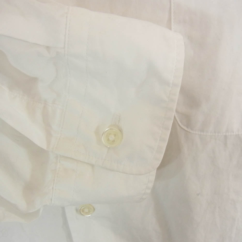 GRAPHPAPER グラフペーパー 23SS GM231-50081B Broad L/S Oversized Band Collar Shirt ブロード オーバーサイズド 長袖 バンドカラー シャツ ホワイト系 O【中古】