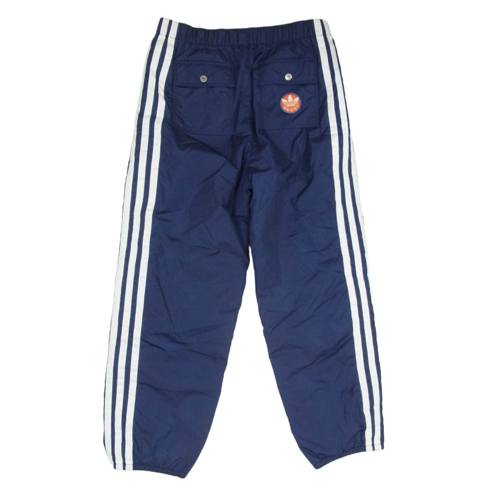 GUCCI グッチ 722270 ZALCQ × adidas アディダス Parachute Pants パラシュート パンツ ネイビー系 48【中古】