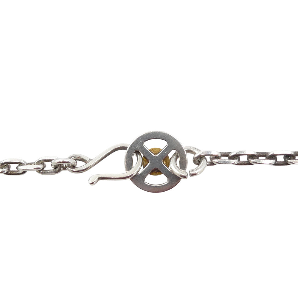 WINGROCK ウィングロック CH-MSK 金メタルホイール フック チェーン ネックレス 50cm シルバー系【中古】