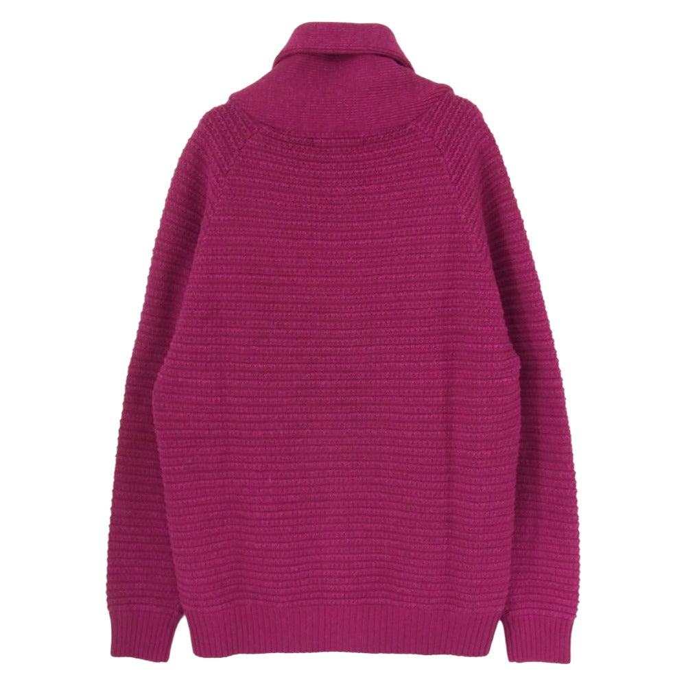 1piu1uguale3 ウノピュウノウグァーレトレ MRK261 CTW009 RAGLAN SHAWL CARDIGAN ウール ラグラン ショール カーディガン ピンク系 IV【中古】