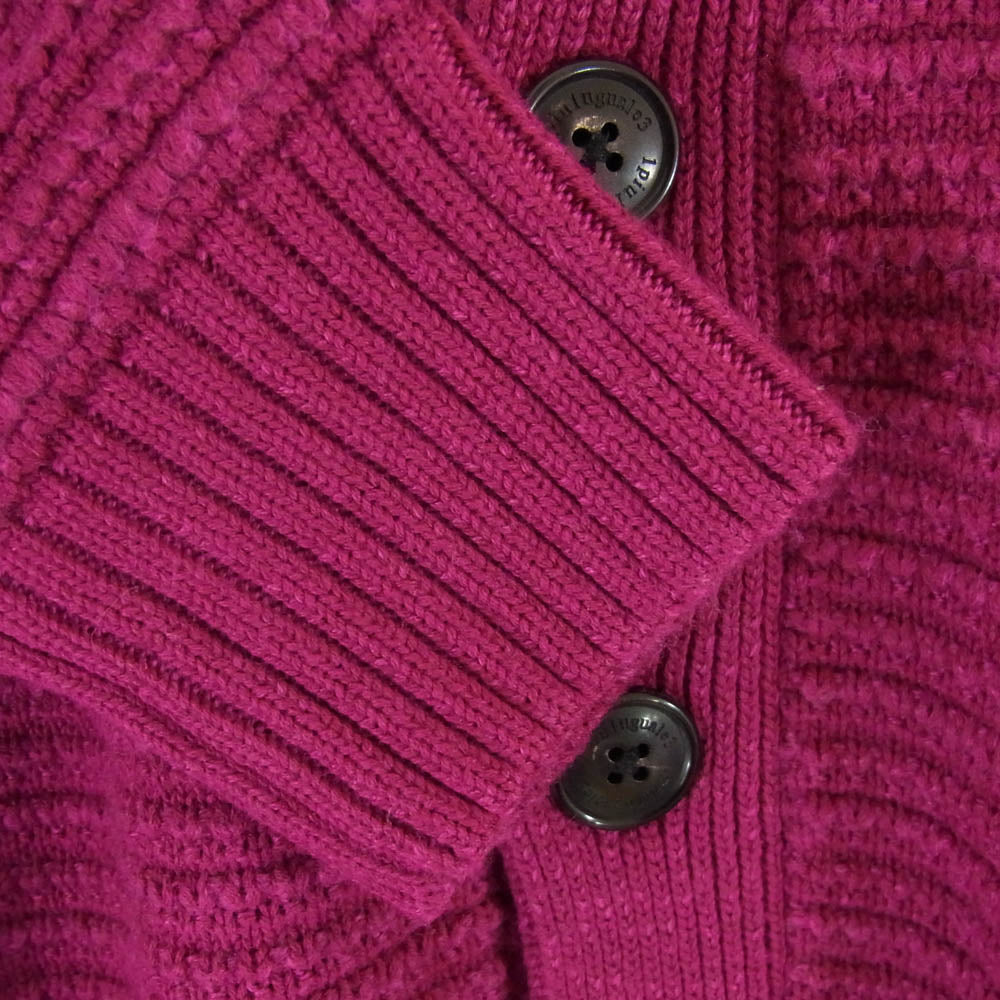 1piu1uguale3 ウノピュウノウグァーレトレ MRK261 CTW009 RAGLAN SHAWL CARDIGAN ウール ラグラン ショール カーディガン ピンク系 IV【中古】