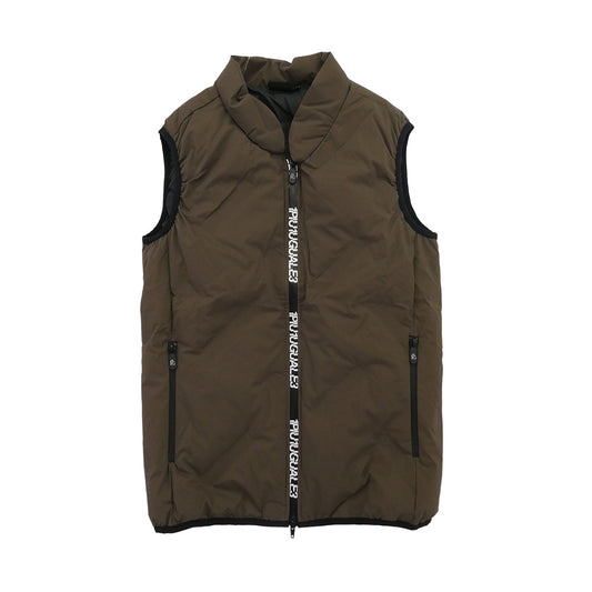 1piu1uguale3 ウノピュウノウグァーレトレ GRB080 NYN050 GOLF ゴルフ DOWN VEST ダウン ベスト ブラウン系 5【中古】