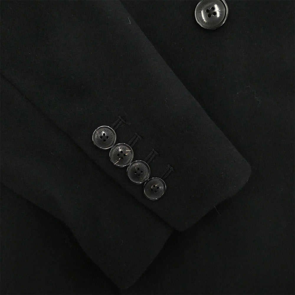 1piu1uguale3 ウノピュウノウグァーレトレ MRC152 WOL150 BELTED W CHESTER COAT ウール カシミヤ混 ベルテッド ダブル チェスターコート ブラック系 6【中古】