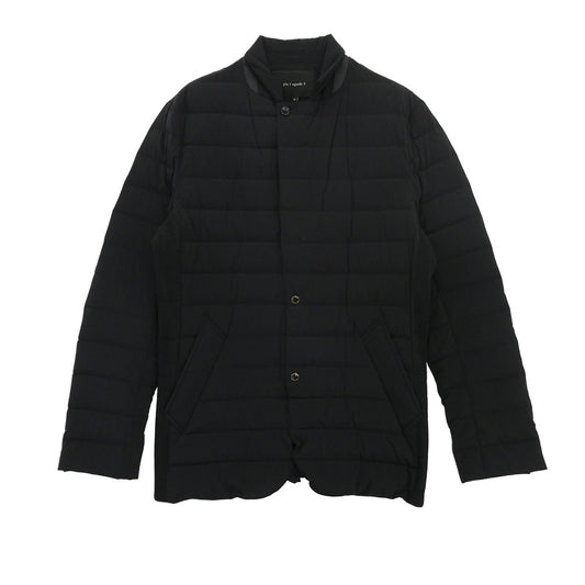 1piu1uguale3 ウノピュウノウグァーレトレ MRB685 NYU105 4WAY RIB ZIP JKT VICTORIA DOWN ヴィクトリアダウン リブ ジップアップ ダウンジャケット ブラック系 6【中古】