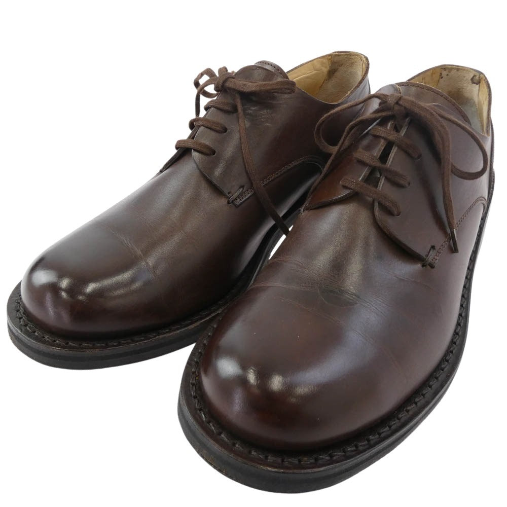JIL SANDER ジルサンダー Plain toe Oxford プレーントゥ レースアップ レザー シューズ ブラウン系 6.5【中古】