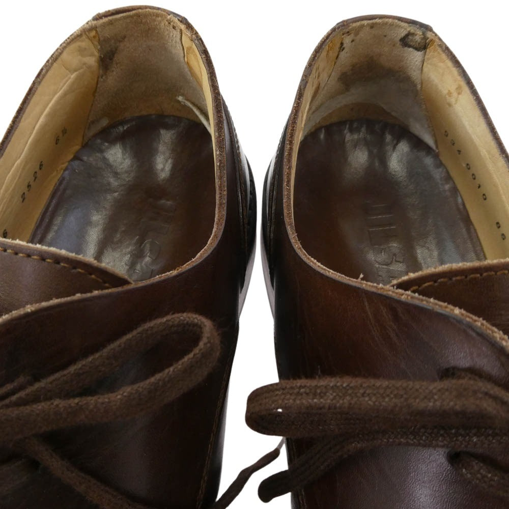 JIL SANDER ジルサンダー Plain toe Oxford プレーントゥ レースアップ レザー シューズ ブラウン系 6.5【中古】