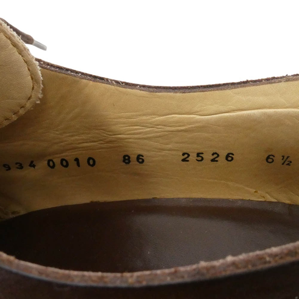JIL SANDER ジルサンダー Plain toe Oxford プレーントゥ レースアップ レザー シューズ ブラウン系 6.5【中古】
