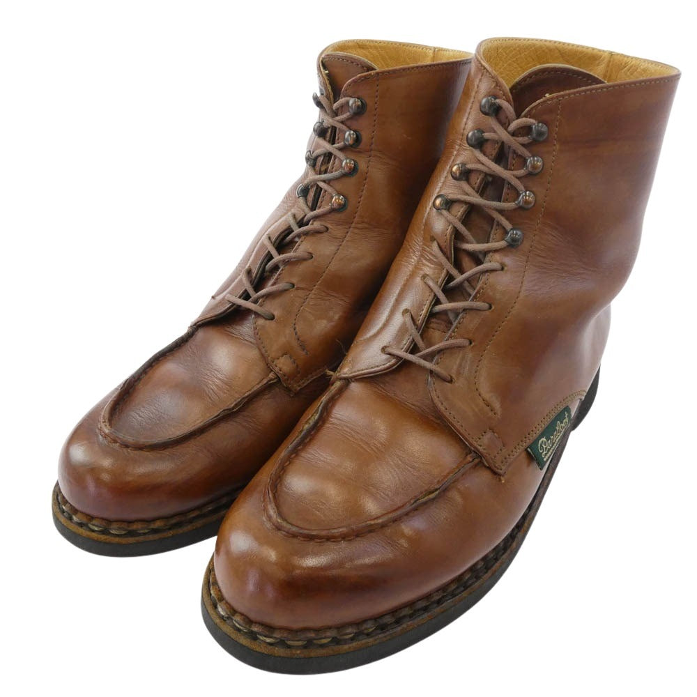 Paraboot パラブーツ ボーリュ― レースアップ レザー ブーツ ブラウン系 7【中古】