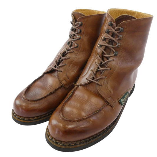 Paraboot パラブーツ ボーリュ― レースアップ レザー ブーツ ブラウン系 7【中古】