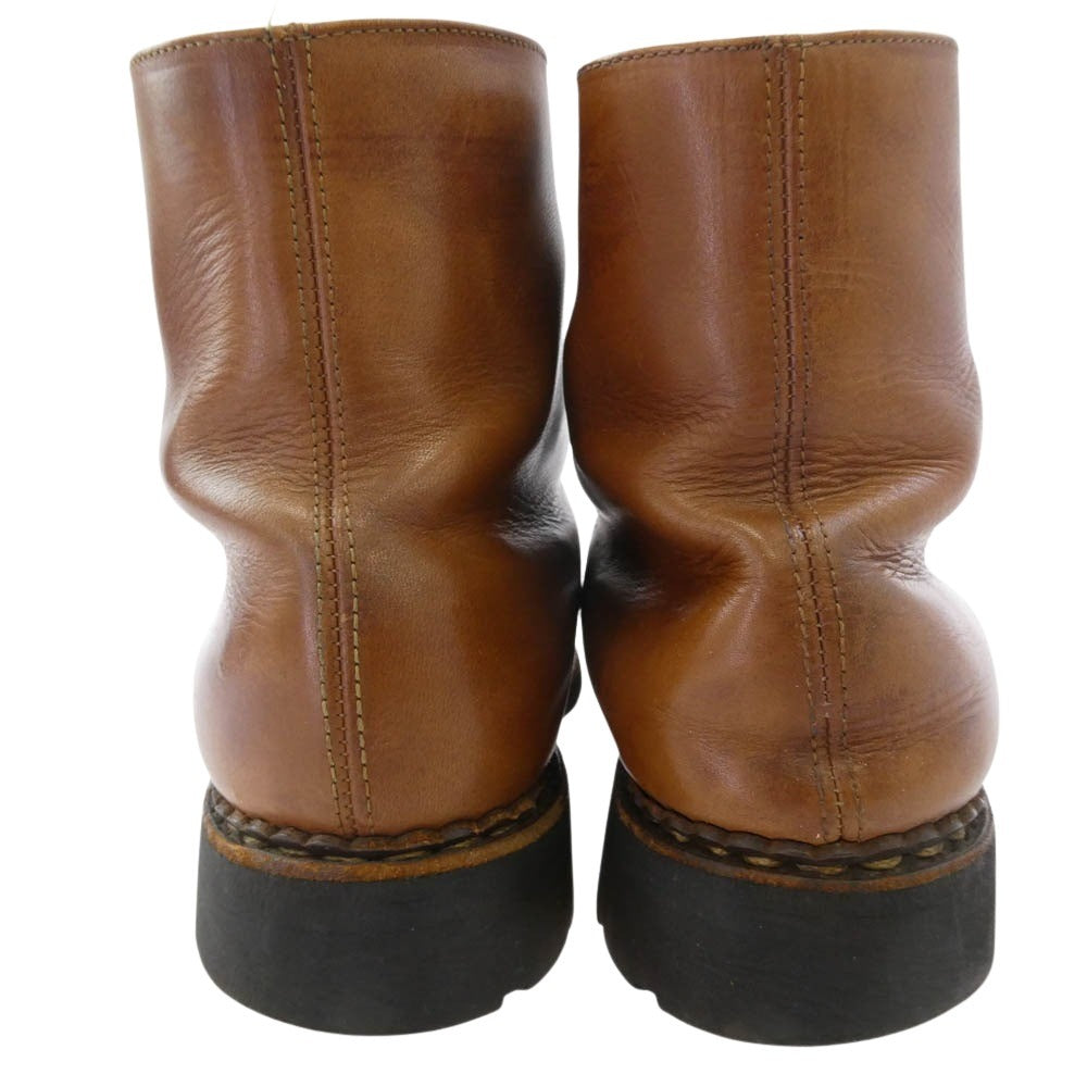 Paraboot パラブーツ ボーリュ― レースアップ レザー ブーツ ブラウン系 7【中古】