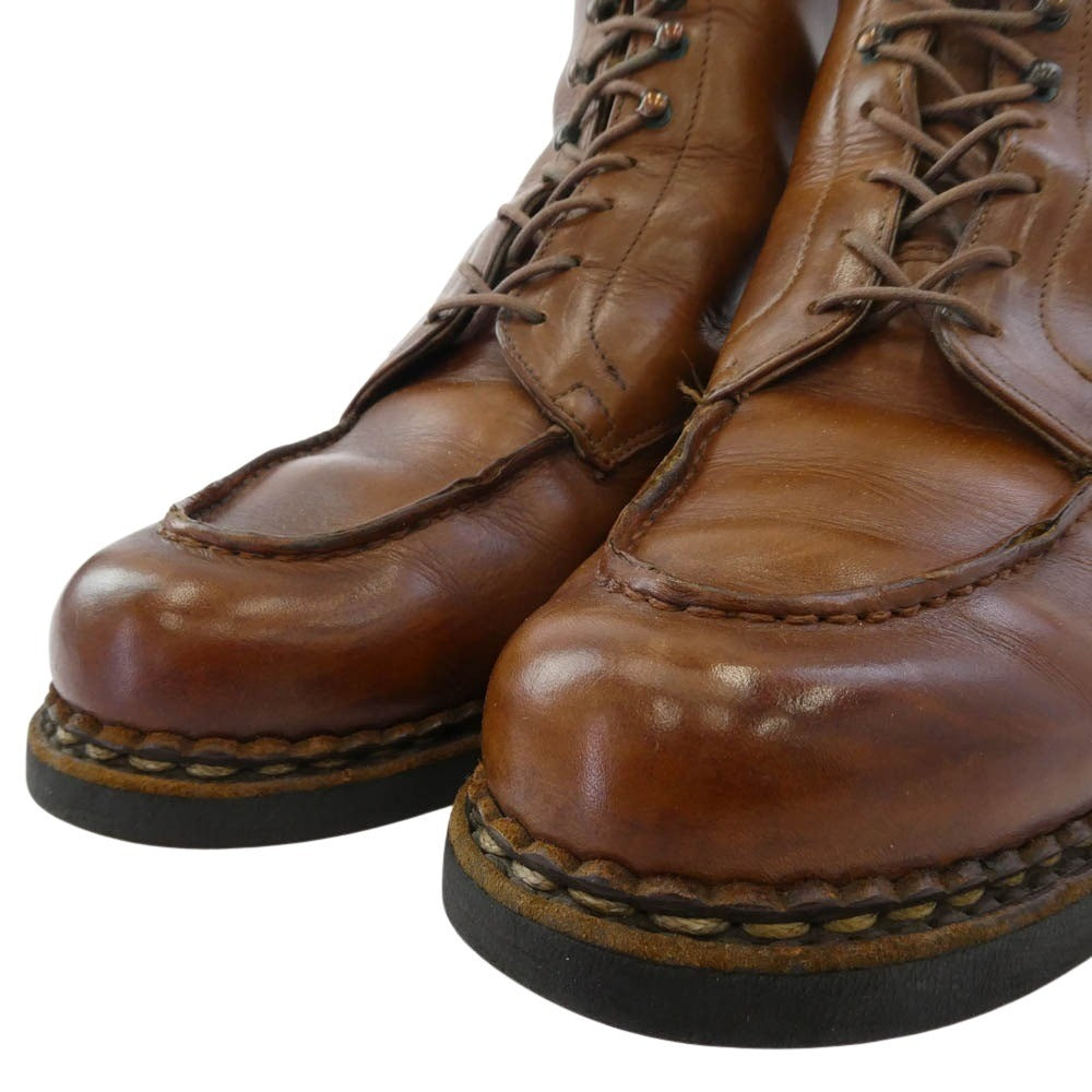 Paraboot パラブーツ ボーリュ― レースアップ レザー ブーツ ブラウン系 7【中古】