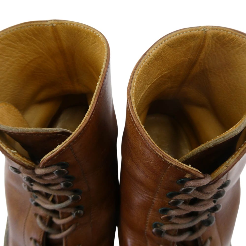 Paraboot パラブーツ ボーリュ― レースアップ レザー ブーツ ブラウン系 7【中古】