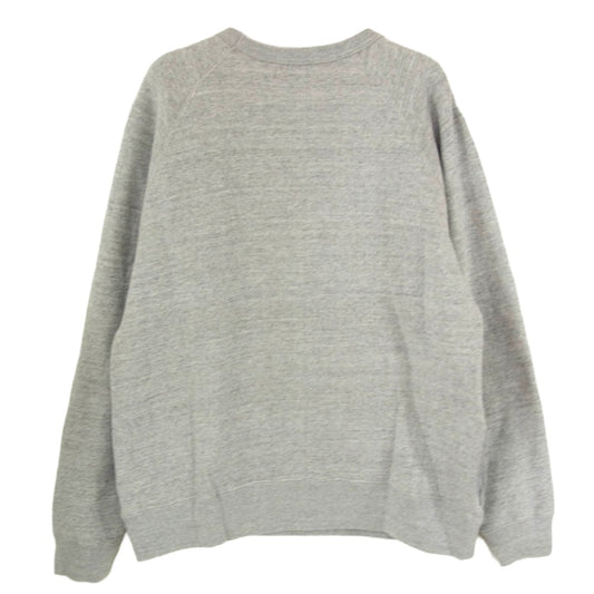 blurhms ブラームス BHS-RKSS17001 FREEDOM SLEEVE SWEAT SHIRT フリーダムスリーブ スウェット シャツ トレーナー グレー系 3【中古】