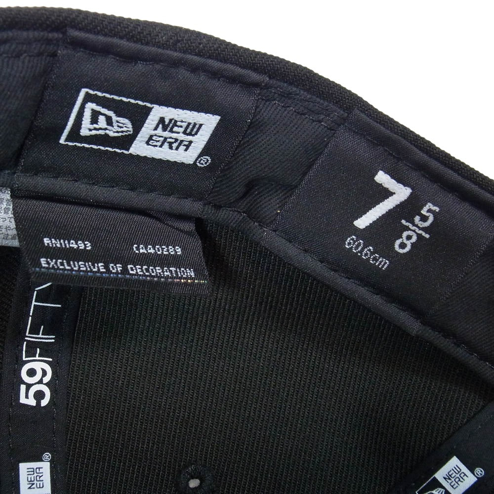 COOTIE クーティー × NEW ERA ニューエラ Low Profile 59FIFTY ベースボール キャップ 帽子 ブラック系 60.6cm【中古】