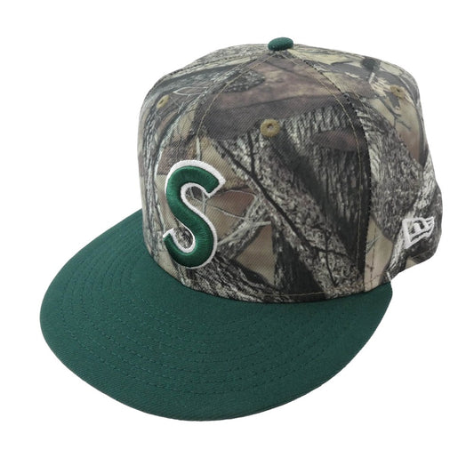 Supreme シュプリーム 25AW × New Era ニューエラ Reaper S Logo TrueTimber HTC Fall Camo ラッパー Sロゴ キャップ 帽子 グリーン系 7 5/8【美品】【中古】
