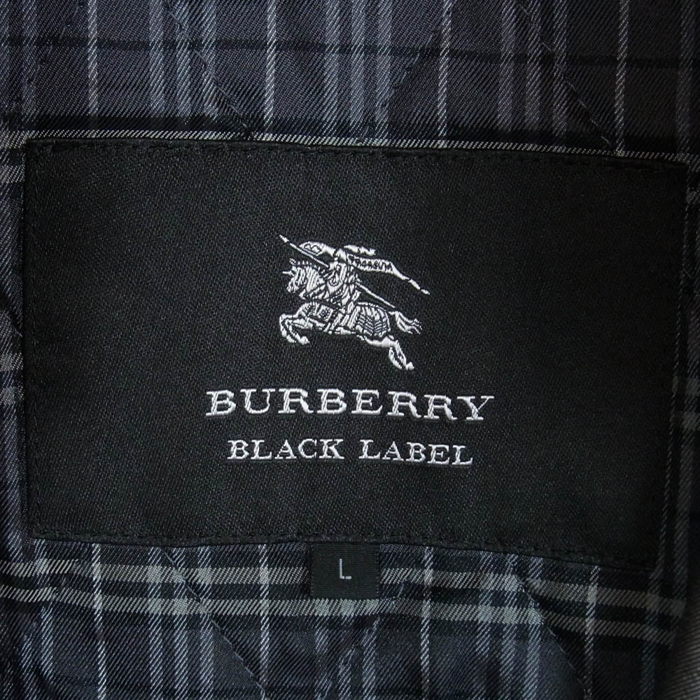 BURBERRY BLACK LABEL バーバリーブラックレーベル D1A44-608-06 チェックライナー付き トレンチコート ダークグレー系 L【中古】