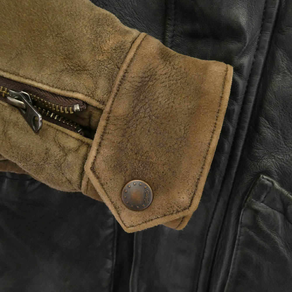 glamb グラム GB0419 JKT02 Durden Leather JKT ベジタブルタンニン ラムレザー ジャケット ブラック系 ブラウン系【中古】