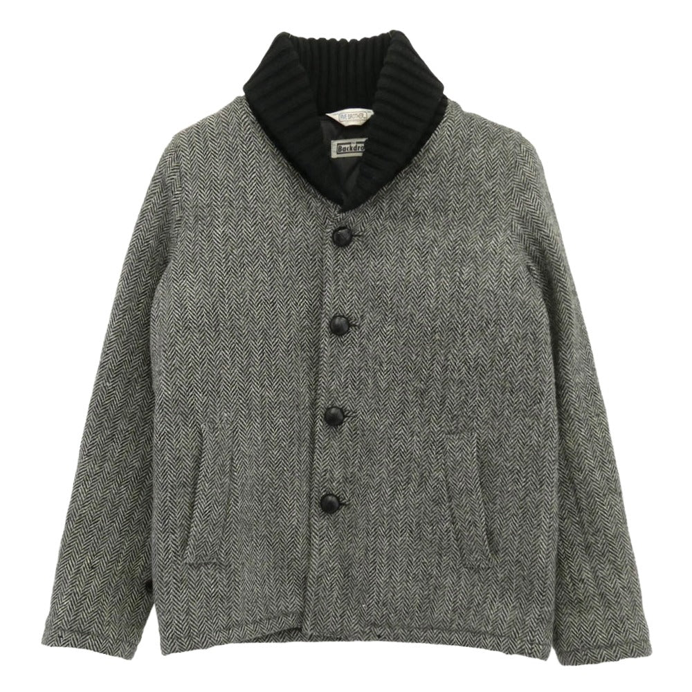 FIVE BROTHER ファイブブラザー Harris Tweed ウールブルゾン ジャケット ブラック系 M【中古】