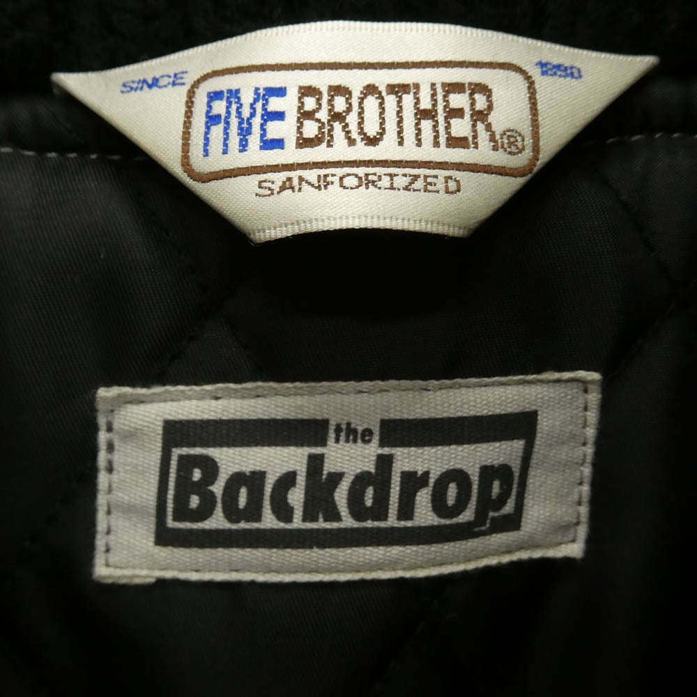 FIVE BROTHER ファイブブラザー Harris Tweed ウールブルゾン ジャケット ブラック系 M【中古】