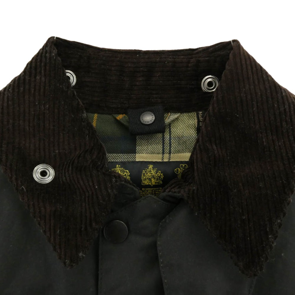 Barbour バブアー MWX0534SG91 BORDER ボーダー Waxed Cotton Coat ワックスコットン コート カーキ系 36【中古】 Barbour バブアー MWX0534SG91 BORDER ボーダー Waxed Cotton Coat