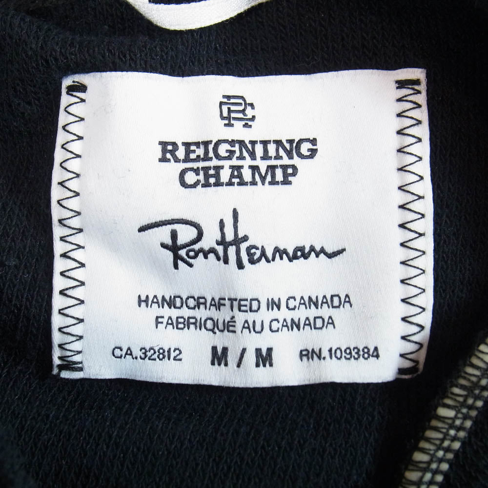 Ron Herman ロンハーマン × REIGNING CHAMP レイニングチャンプ パイル フーディー パーカー ブラック系 M【中古】