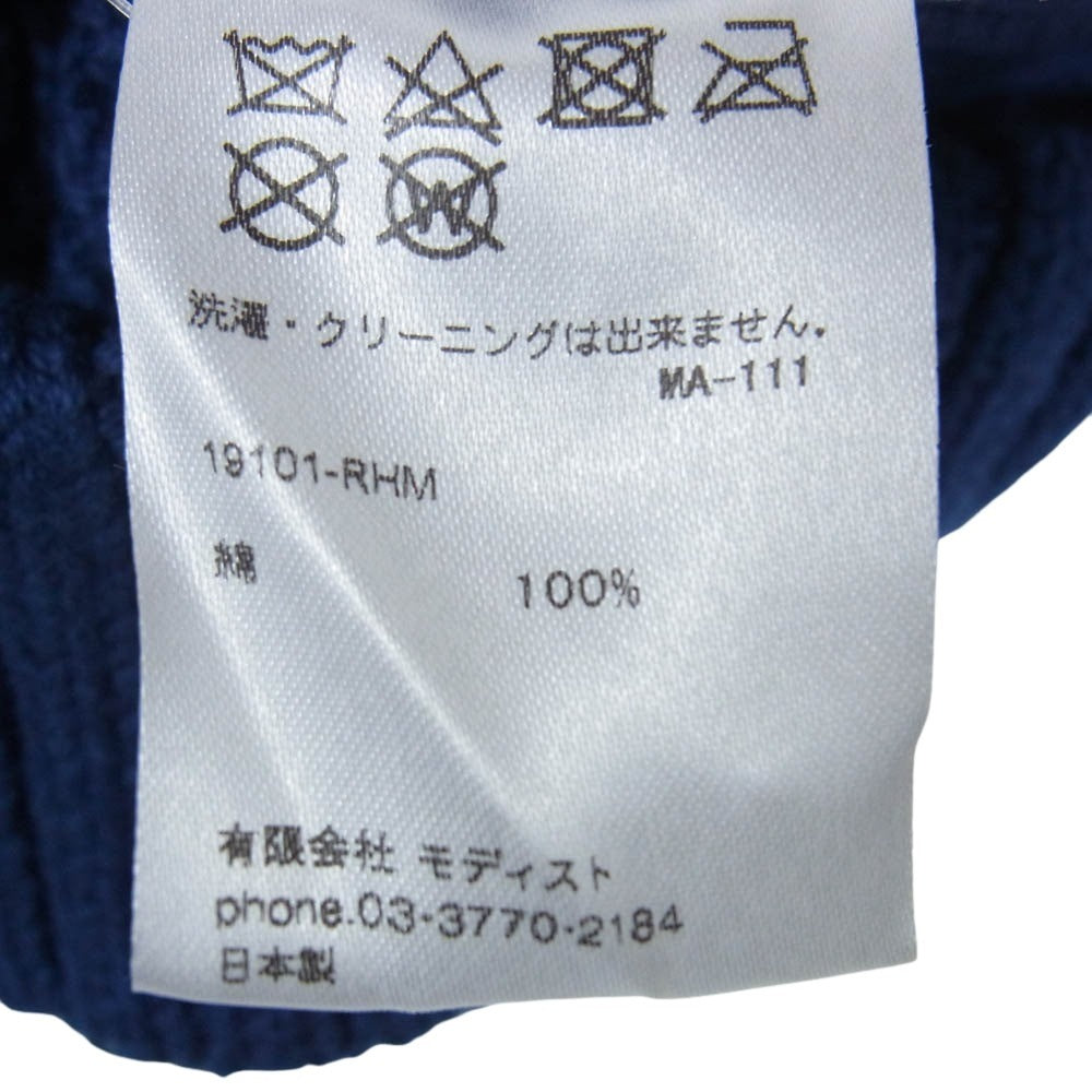 Ron Herman ロンハーマン × KIJIMA TAKAYUKI キジマタカユキ ニット ビーニー キャップ 帽子 ネイビー系【中古】