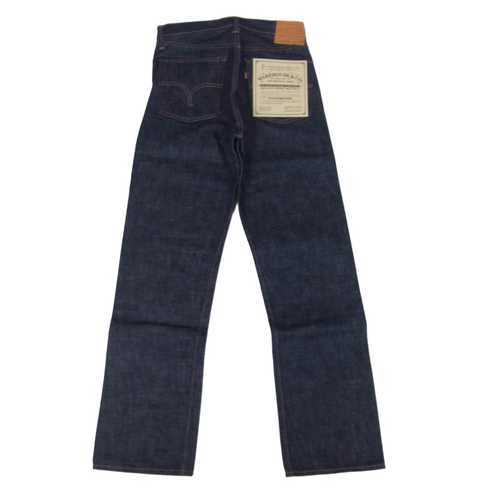 WAREHOUSE ウエアハウス 1001XX ボタンフライ デニム パンツ インディゴブルー系 31【極上美品】【中古】
