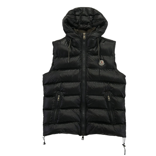 MONCLER モンクレール 220914336305 BARTHOLOME GILET バルトロメ フード付き ダウン ベスト ブラック系 3【中古】