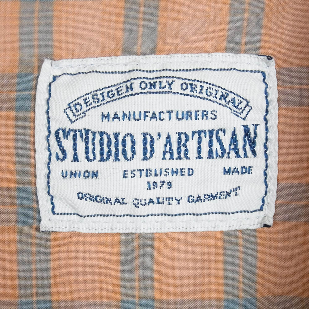 STUDIO D’ARTISAN ステュディオダルチザン レーヨン混 デニム シングル ライダース ジャケット インディゴブルー系 L【中古】