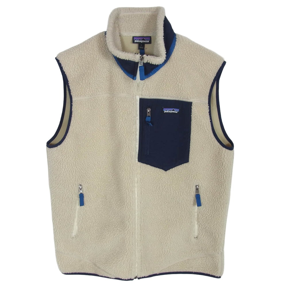 patagonia パタゴニア 23048FA18 Classic Retro-X Vest クラシック レトロX ボア フリース ベスト ベージュ系 L【中古】