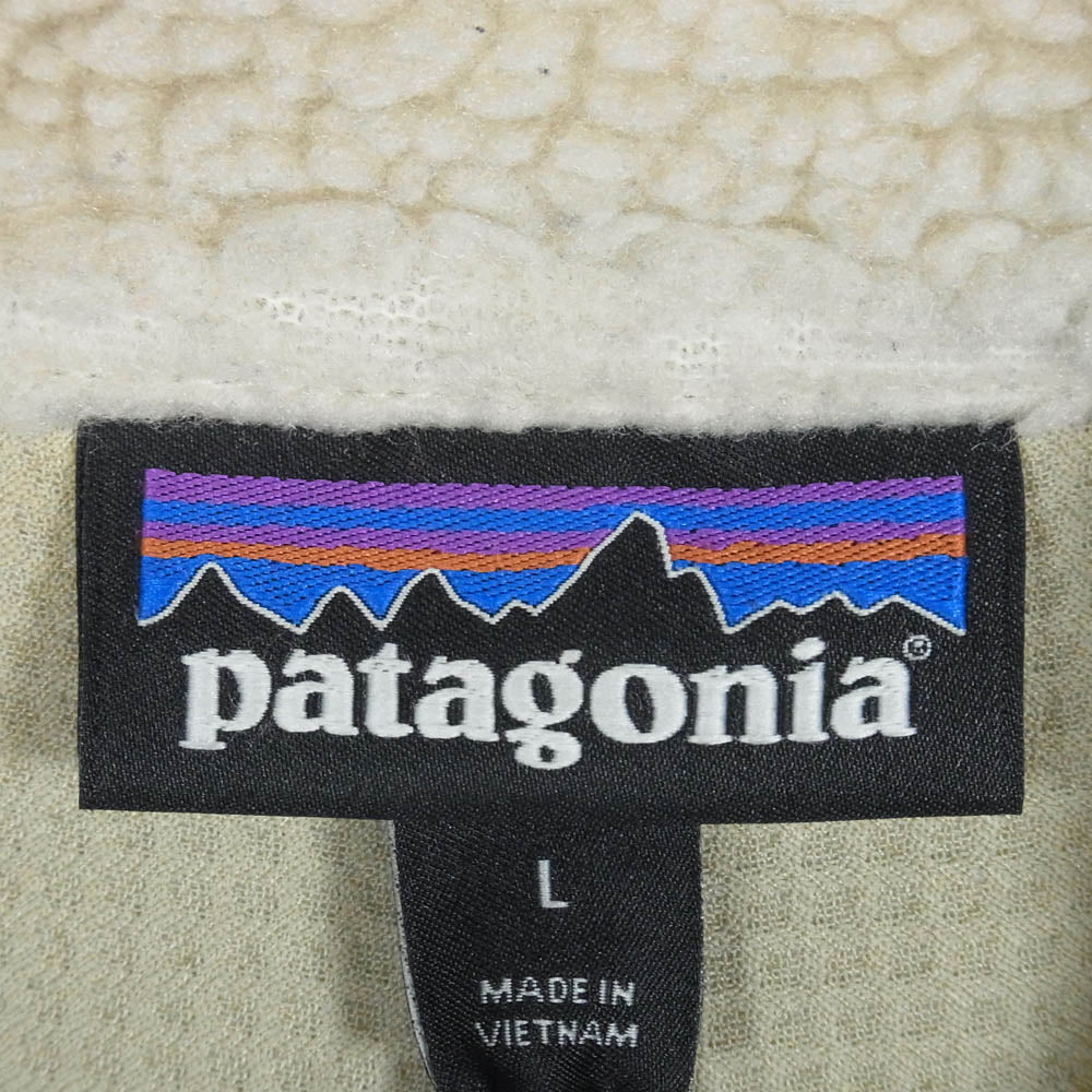 patagonia パタゴニア 23048FA18 Classic Retro-X Vest クラシック レトロX ボア フリース ベスト ベージュ系 L【中古】