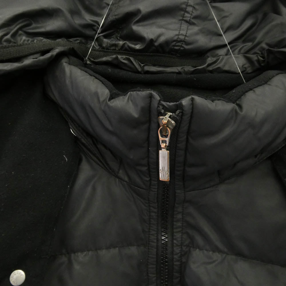 MONCLER モンクレール 国内正規品 ペッパージャパン コーポレーション バジーレ 茶タグ ロゴワッペン ダウン ジャケット 3 ブラック系 3【中古】