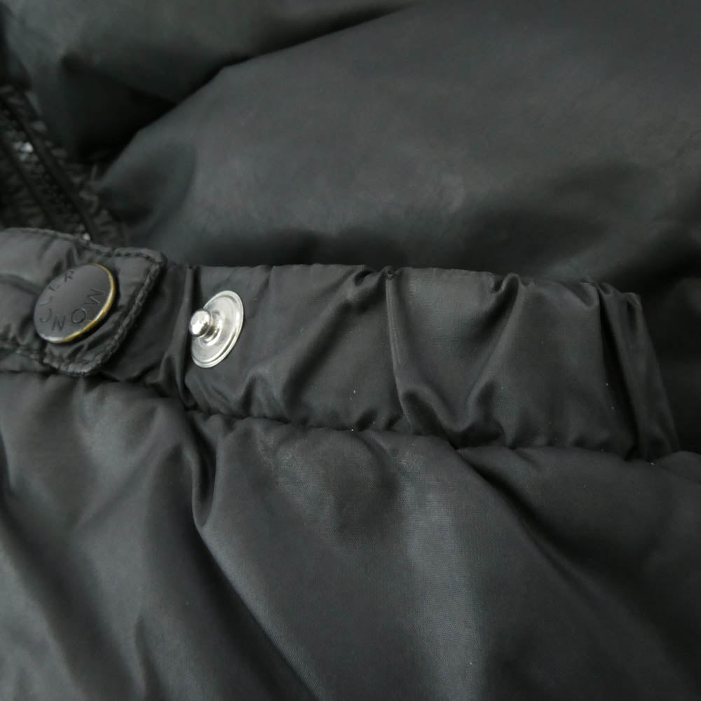 MONCLER モンクレール 国内正規品 ペッパージャパン コーポレーション バジーレ 茶タグ ロゴワッペン ダウン ジャケット 3 ブラック系 3【中古】