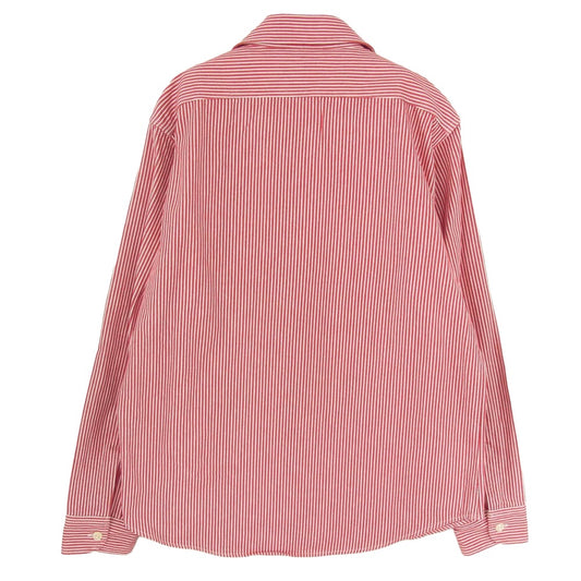 SUGAR CANE シュガーケーン SC27853 HICKORY STRIPE WORK SHIRT ヒッコリー ストライプ 長袖 シャツ レッド系 M【中古】