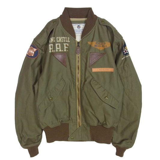 TOY'S McCOY トイズマッコイ YPE L-2 TEST SAMPLE XS-1 PROJECT フライト ジャケット カーキ系 38【中古】