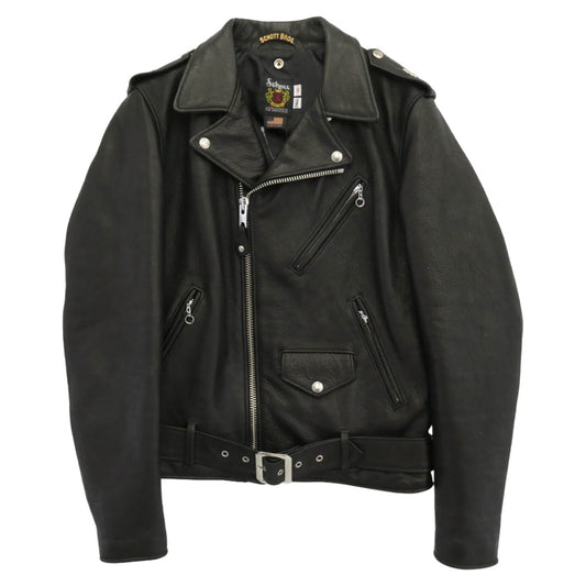 schott ショット 7825950019 ONESTAR NEW NAKED ワンスター ニュー ネイキッド TALL カウレザー ダブル ライダース ジャケット ブラック系 38【美品】【中古】