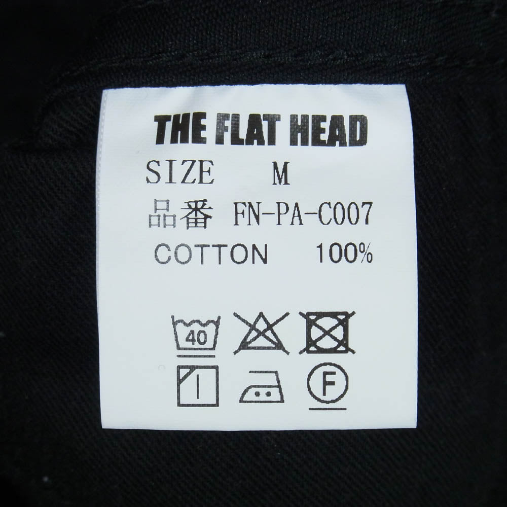 THE FLAT HEAD ザフラットヘッド FN-PA-C007 ウエポン生地 チノトラウザーズ チノ パンツ ブラック系 M【中古】