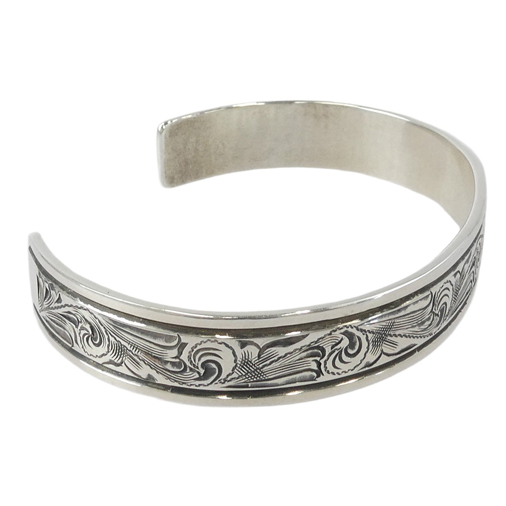 THE FLAT HEAD ザフラットヘッド FN-JB-013 シルバー スクロール バングル シルバー系【中古】