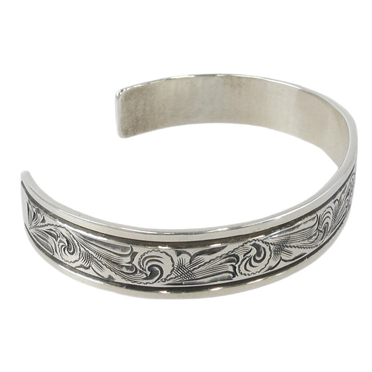 THE FLAT HEAD ザフラットヘッド FN-JB-013 シルバー スクロール バングル シルバー系【中古】