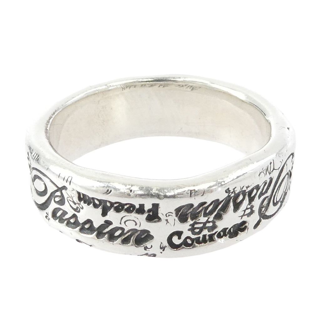 BILL WALL LEATHER ビルウォールレザー R380 ギャランティカード付属 PASSTION GRAFFITI RING パッション グラフティ リング シルバー系 22号【中古】
